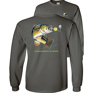 Largemouth Bass Profile Fishing T-Shirt