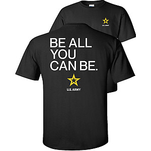 Be All You Can Be U.S Army T-Shirt Armed Forces Official licensed Army Graphic Logo
