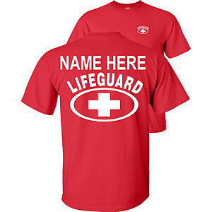Custom Lifeguard T-Shirt Personalize Lifeguarding F&B