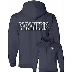 Paramedic Fleece Pullover Hoodie Sweatshirt 