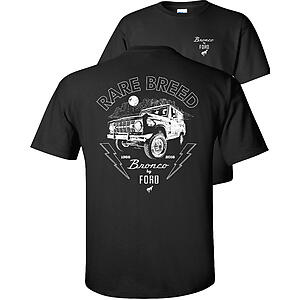 Ford Bronco T-Shirt Rare Breed 1966-2016